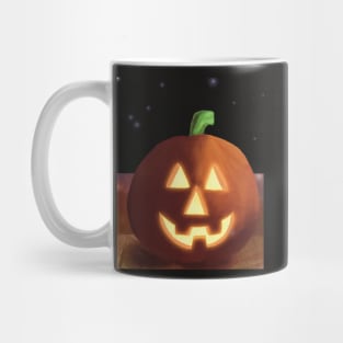 Pumpkin on a Dark Night Mug